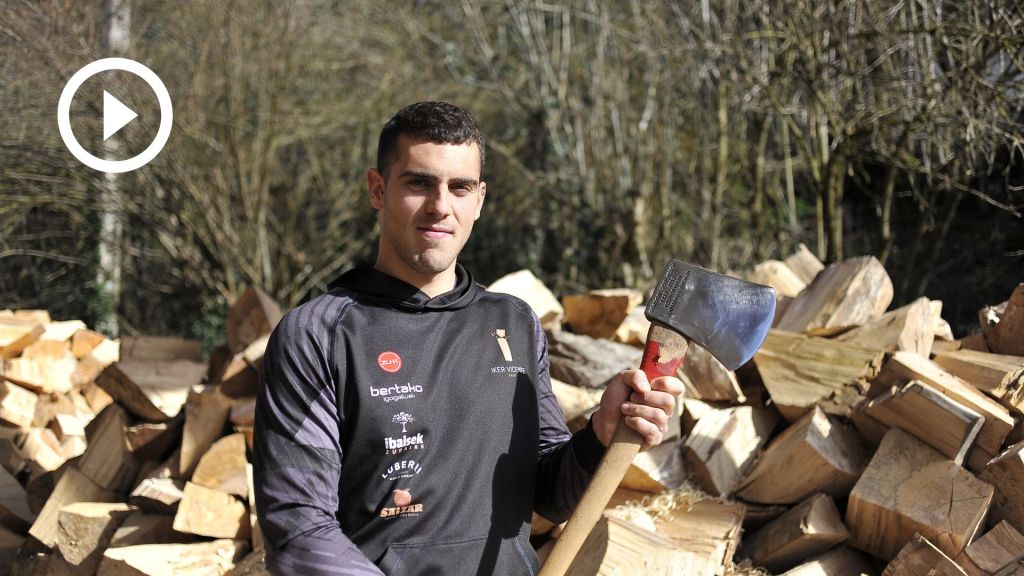 Iker Vicente: 20 años cortando troncos